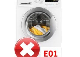 Error E01 in Zanussi washing machine