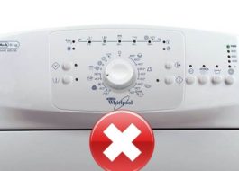 Whirlpool washing machine errors without display