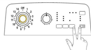 lancement du mode test Electrolux