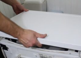 How to open the top cover of an Ardo washing machine