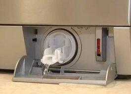 How to clean the AEG washing machine filter