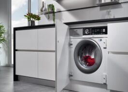 How to install an AEG washing machine