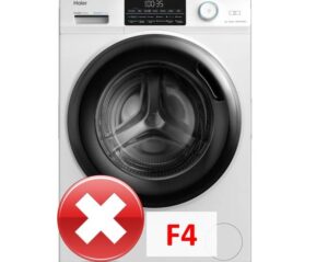 Haier çamaşır makinesinde hata kodu F4