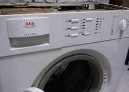 AEG washing machine malfunctions