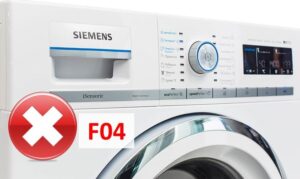 Błąd F04 w pralce Siemens