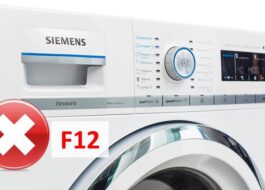 Fejl F12 i en Siemens vaskemaskine