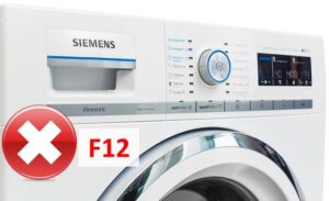 Feil F12 i en Siemens vaskemaskin