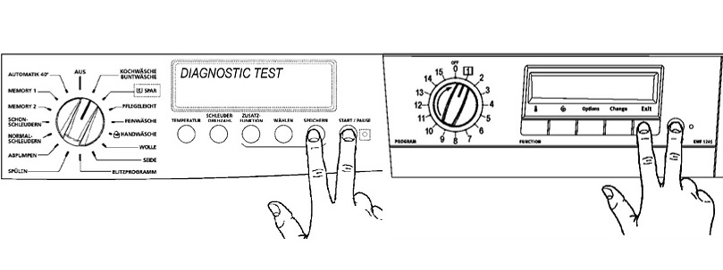 exécuter les diagnostics AEG