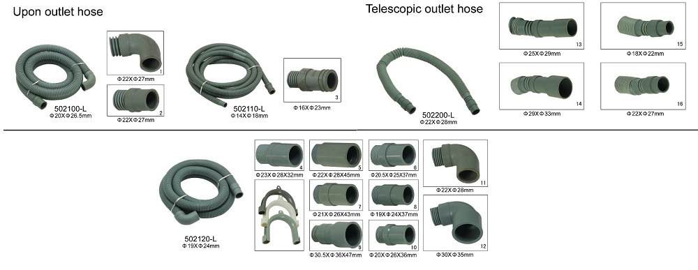 drain hoses para sa washing machine