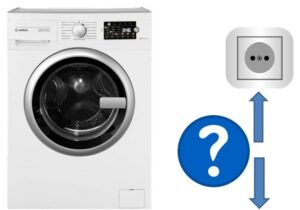 Washing machine socket installation height