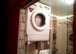 How to hang a washing machine on the wall