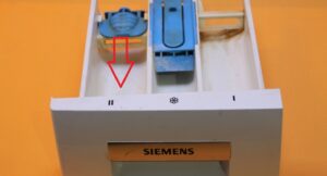 Where to pour powder in a Siemens washing machine?