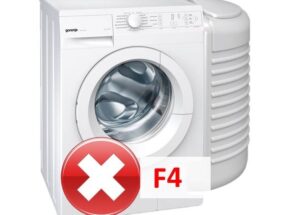 Błąd F4 w pralce Gorenje