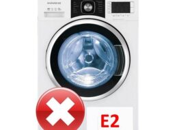 Ang Daewoo washing machine ay nagpapakita ng error E2