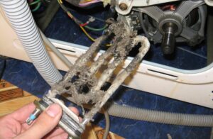 How to remove the heating element from the washing machine