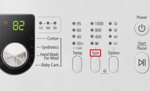 Comment épelez-vous l’essorage de la machine à laver en anglais ?