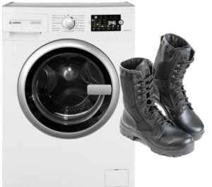 Is it possible to wash ankle boots in a washing machine?