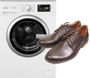 Is it possible to wash shoes in a washing machine?