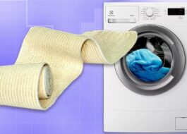 Een elastisch verband wassen in de wasmachine