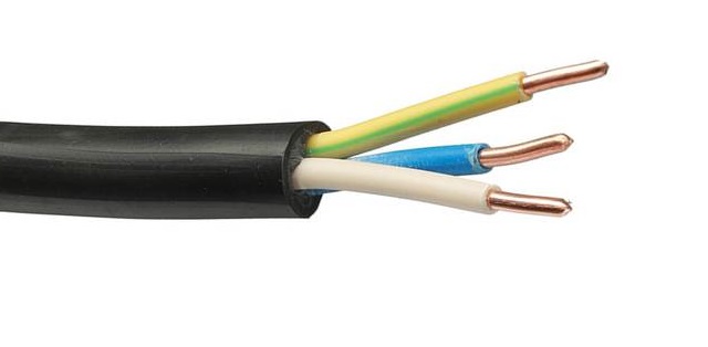 prepare a three-core copper wire