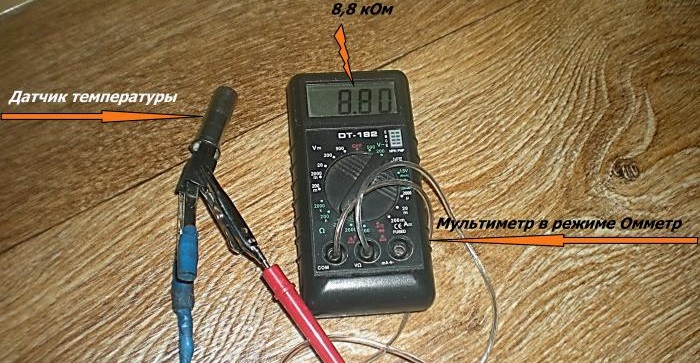 controleer de SM-thermistor