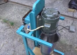 Crusher-chopper voor appels uit een wasmachine