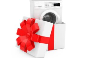 What's a cool way to give a washing machine as a wedding gift?