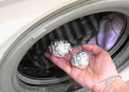 What happens if you put foil balls in the washing machine?