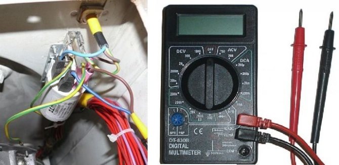 kontrollere filteret med et multimeter