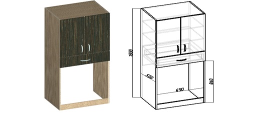 armoire avec portes battantes