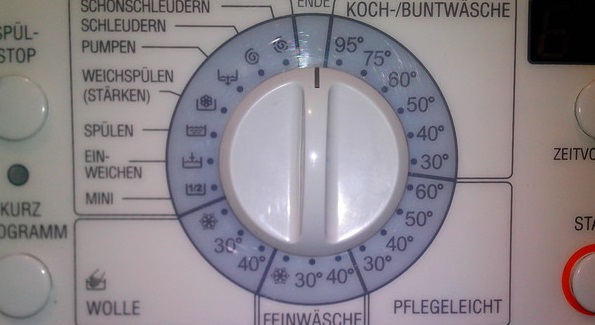 Pflegeleicht no painel de controle