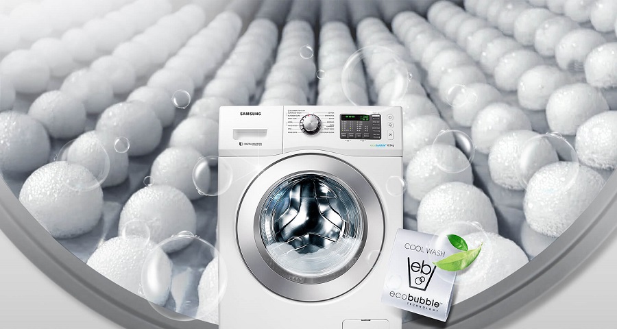 eco-bubbel in Samsung-wasmachines