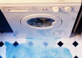 Water leaks from the washing machine when washing