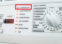 So übersetzen Sie Vorwäsche auf einer Waschmaschine