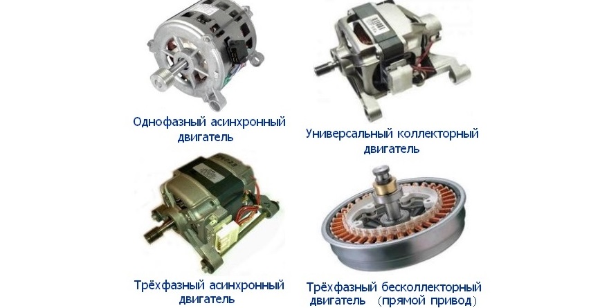 types de moteurs de machine à laver