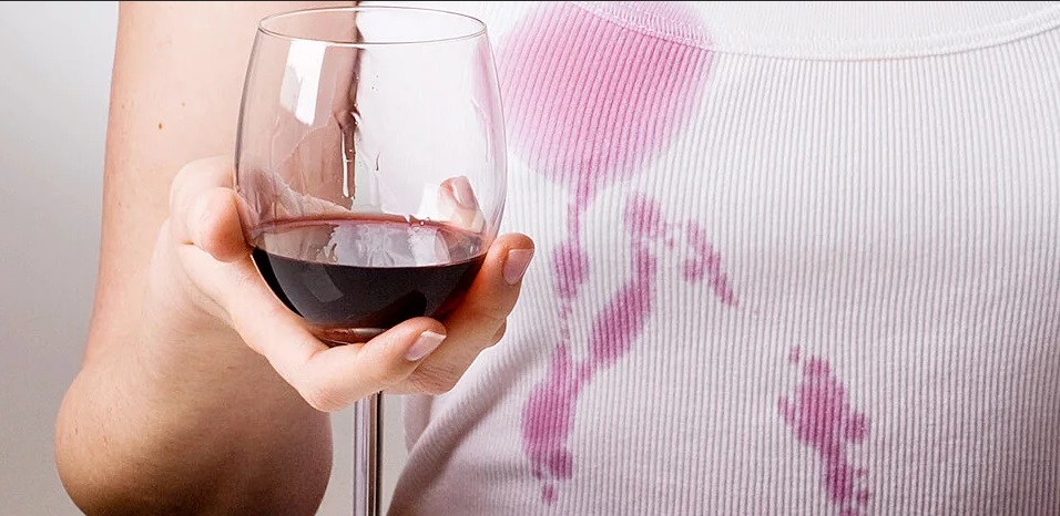 steam helps remove wine