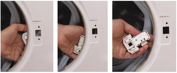 unscrew the UBL of the washing machine