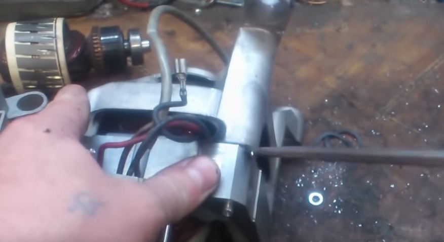 disconnect the motor stator