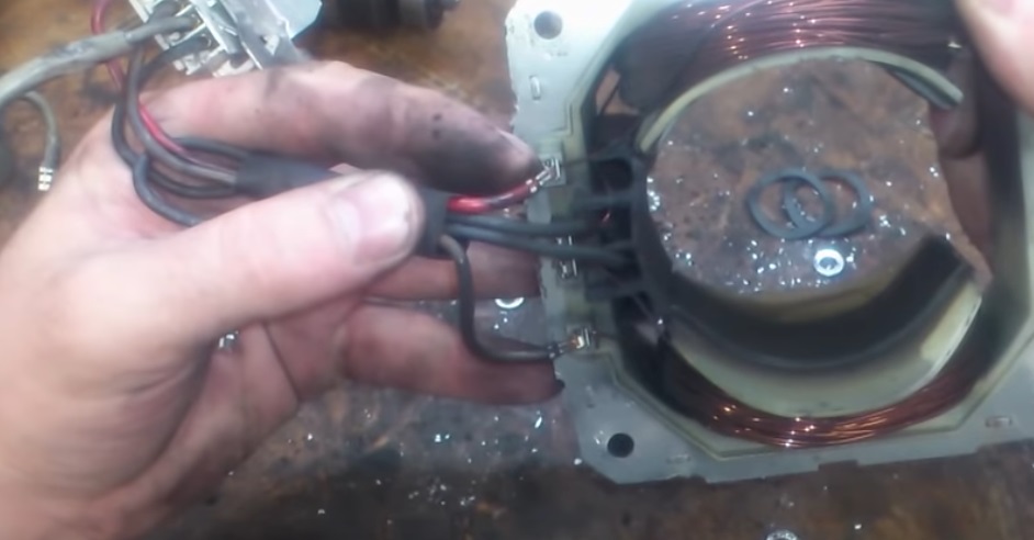 we deal with the stator wiring