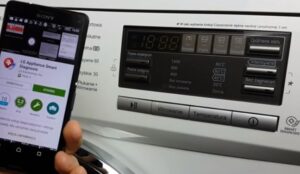 How to connect to an LG washing machine via phone?