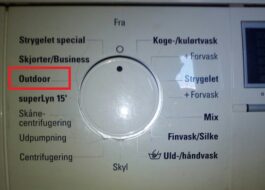 Outdoor program in a Siemens washing machine