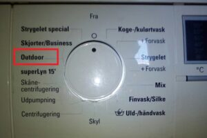 Outdoor program in a Siemens washing machine