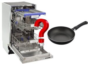 Maaari bang hugasan ang isang Teflon frying pan sa dishwasher?