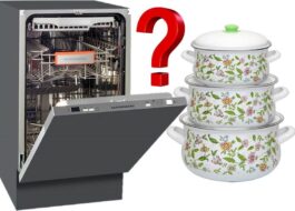 Can enamel cookware be washed in the dishwasher?