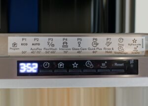 Symboler på Electrolux diskmaskin