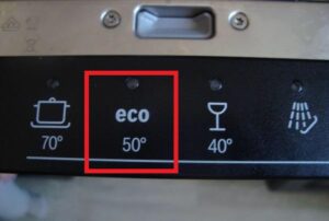 Eco mode in the dishwasher