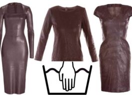 Washing leather dresses