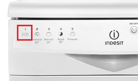 ECO mode in the Indesit dishwasher