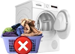 What items should not be dried in the dryer?