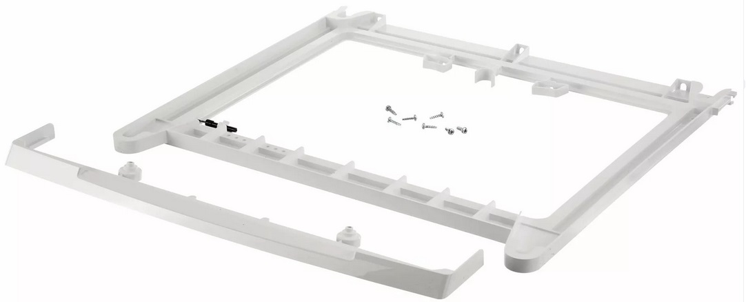 fastenings for installing a washing machine and dryer in a column